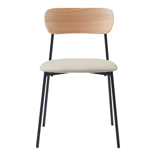 Set 2 scaune bucatarie Jyvaskyla bej [en.casa]