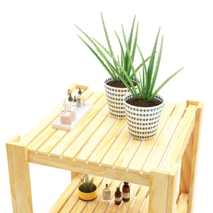 Masuta cafea Malax 54x54x45cm lemn natur [en.casa]