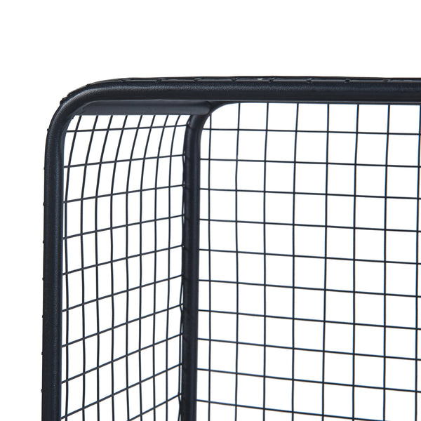Raft de sine statator Volda 90x50x19cm metal negru [en.casa]