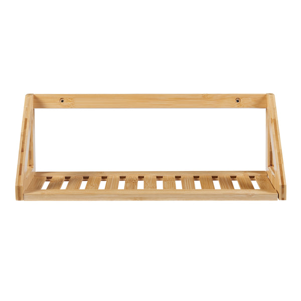 Set 2 rafturi perete Gjerdrum 43x15x15cm bambus [en.casa]