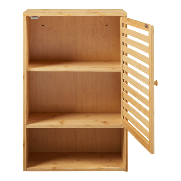 Dulap perete baie Gjesdal 60x40x20cm bambus natur [en.casa]