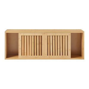 Raft perete Grums  92,5x20x33cm bambus [en.casa]