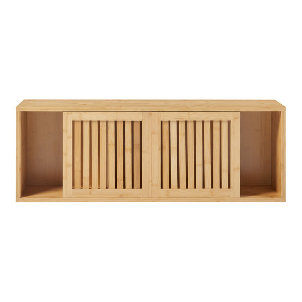 Raft perete Grums  92,5x20x33cm bambus [en.casa]