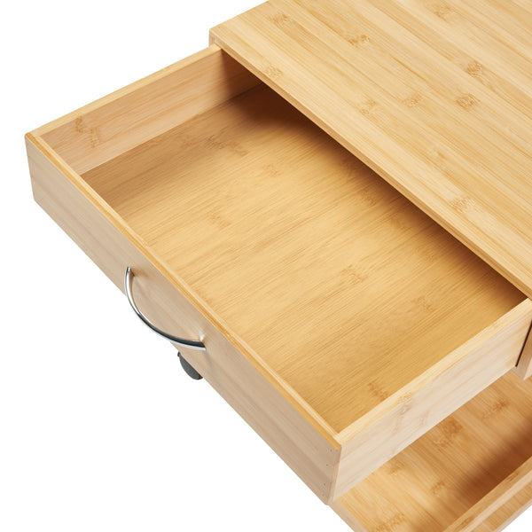 Masuta mobila Jokkmokk 56,5x43x43cm bambus [en.casa]