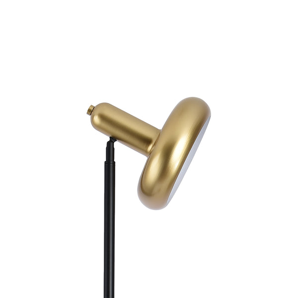 Lampadar Namsos 156cm 1x E27 60W metal negru/auriu [lux.pro]