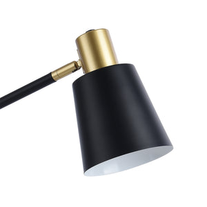 Lampa de masa Abergele negru/auriu/alb [lux.pro]