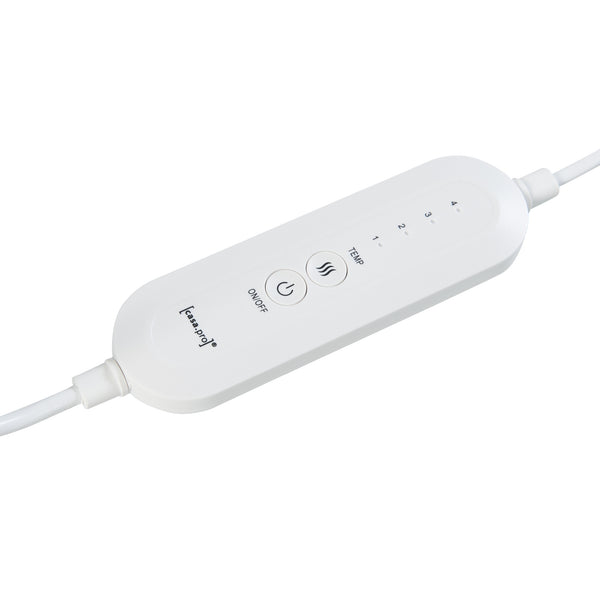 Incalzitor electric picioare Bari 26x30x30cm gri cu controler [en.casa]