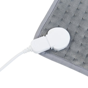 Perna electrica Bella 40x30cm 80W gri cu controler [en.casa]