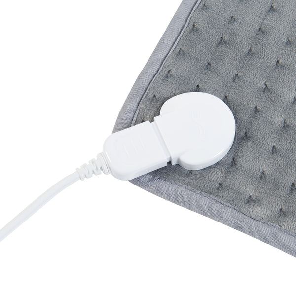Perna electrica Bella 40x30cm 80W gri cu controler [en.casa]