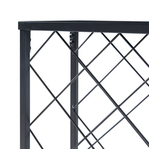 Suport sticle vin Taivassalo 71,5x53x20cm otel negru pentru 25 sticle [en.casa]