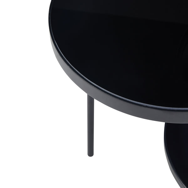 Masuta Mölndal 70x58x37cm negru [en.casa]