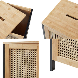 Cos rufe Tervola 80x30x30cm bambus natur [en.casa]