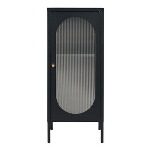 Comoda Karlskrona 102x43x40 cm negru mat [en.casa]
