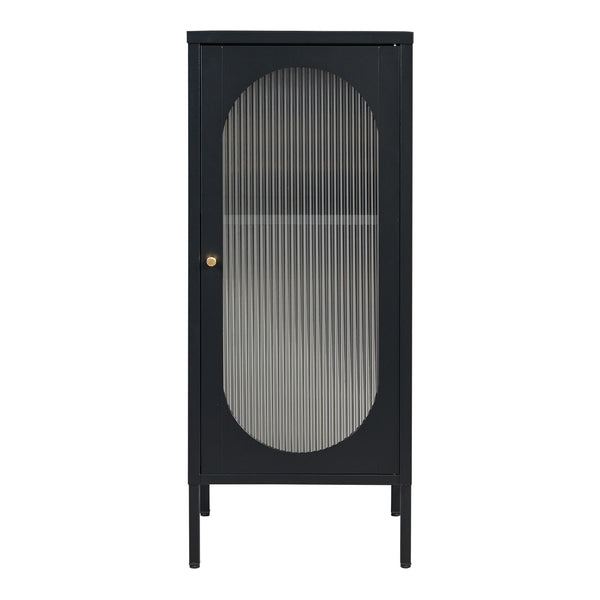Comoda Karlskrona 102x43x40 cm negru mat [en.casa]