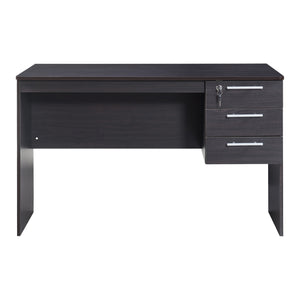 Birou cu 3 sertare Ragunda 120x59x75cm PAL efect lemn nuanta inchisa [en.casa]