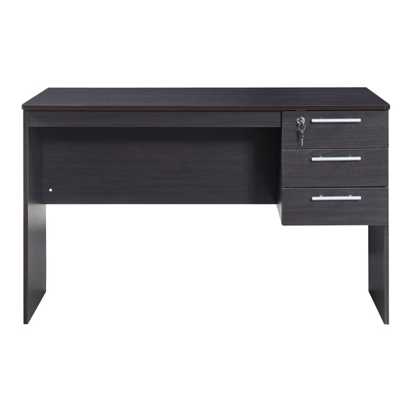 Birou cu 3 sertare Ragunda 120x59x75cm PAL efect lemn nuanta inchisa [en.casa]