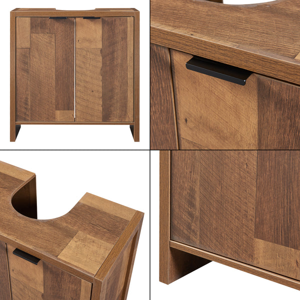 Dulap baie sub chiuveta Namsskogan 60x60x30cm pal efect nuc [en.casa]