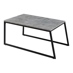 Set 2 masute cafea masuri diferite Hyllestad efect beton/negru [en.casa]