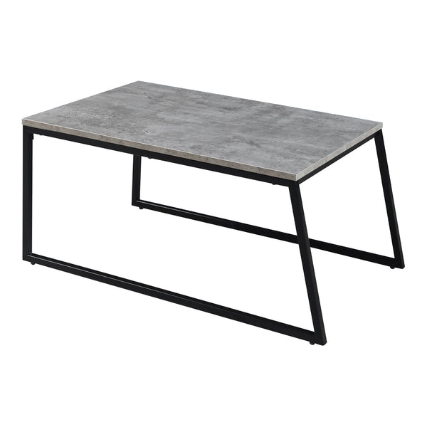 Set 2 masute cafea masuri diferite Hyllestad efect beton/negru [en.casa]