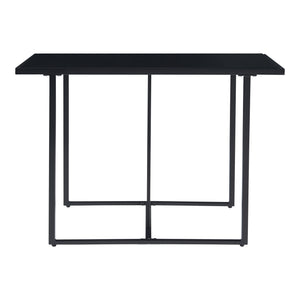 Set masa si 2 scaune gradina Accadia otel sticla negru maro gri [casa.pro]