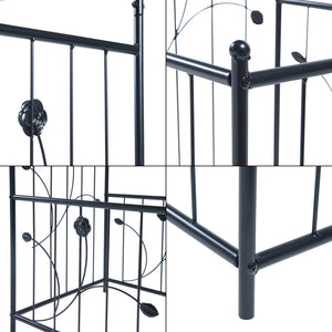 Pergola pentru trandafiri cu jardiniere Barisciano 220x202x50cm otel negru [casa.pro]