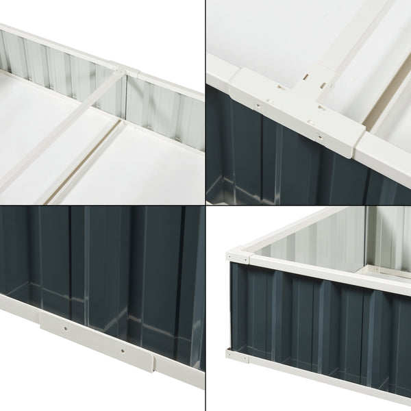 Rasadnita Albrandswaard 258x90x30cm otel antracit [en.casa]