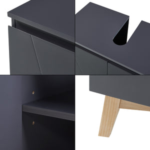 Dulap baie sub chiuveta Overath 60x60x30cm gri [en.casa]
