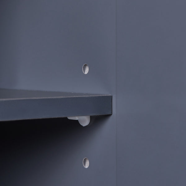 Dulap perete baie Overath 60x30x30 cm mdf gri [en.casa]