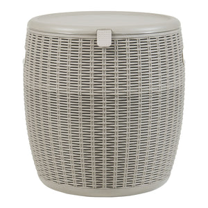 Taburet cooler Avetrana 44xØ40 cm Maro deschis [casa.pro]