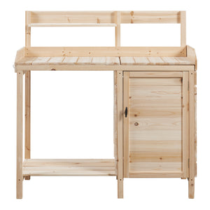 Masa plantare Alessano 110x107x46cm brad natur [casa.pro]