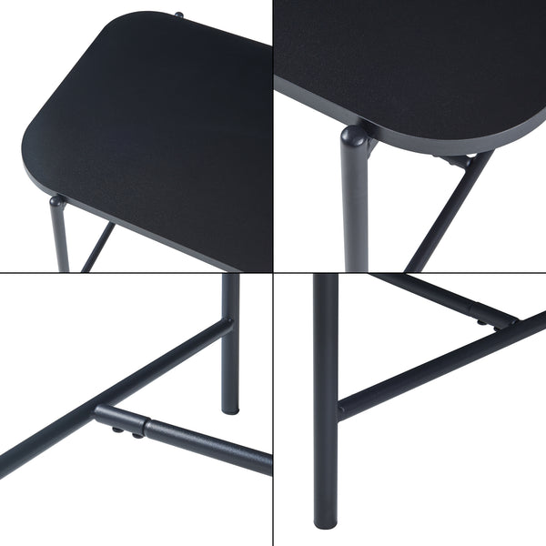 Masuta cafea Samnanger 110x50x45cm PAL negru [en.casa]