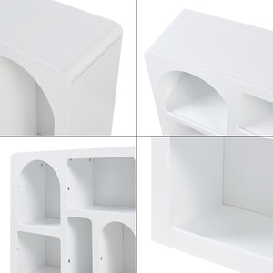 Comoda Vågå 110x30x70cm MDF alb [en.casa]