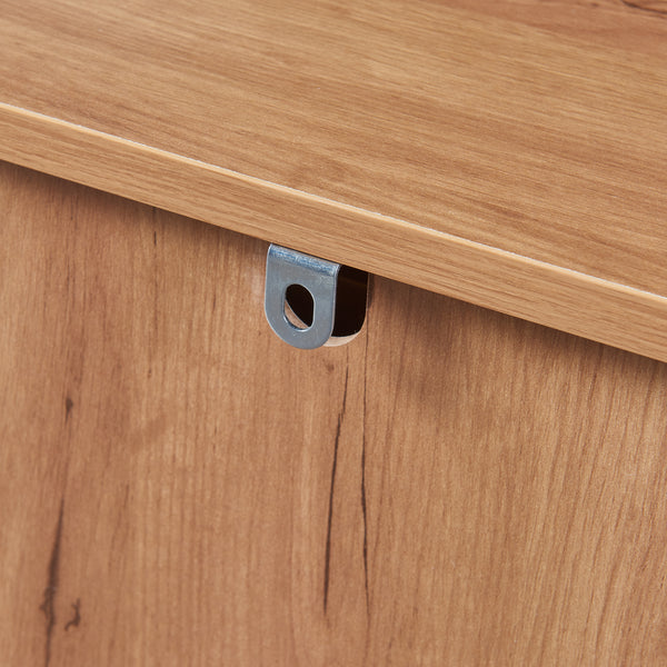 Noptiera Varkaus 55x43x40cm mdf stejar [en.casa]