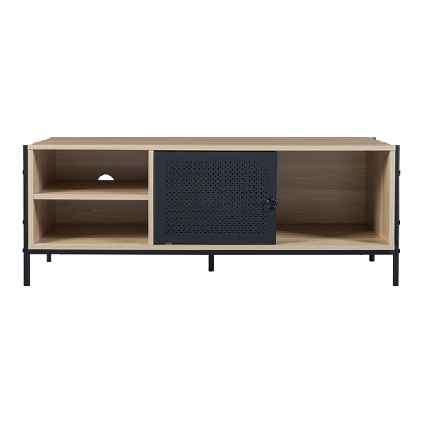 Comoda TV Tysnes 120x40x45cm culoare stejar/negru [en.casa]