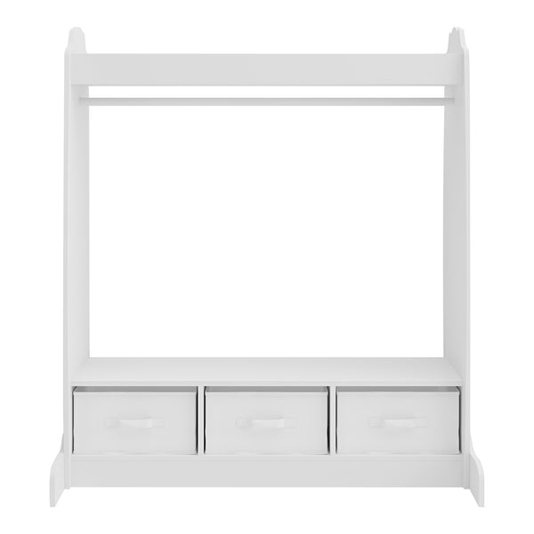 Suport haine copii Moskenes 106,5x95x61cm alb [en.casa]