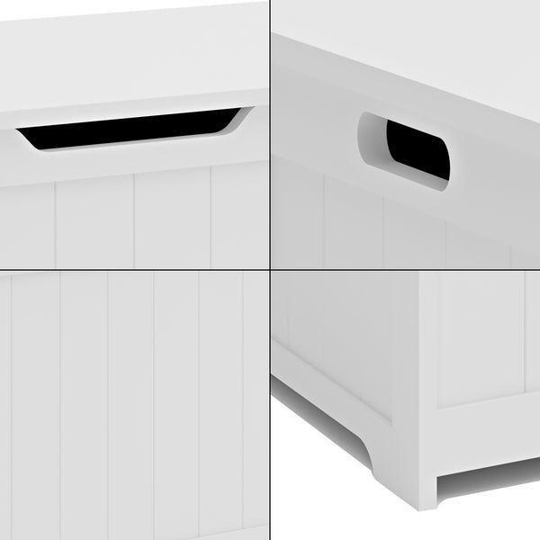 Lada jucarii copii Podek 80x40x44,5cm pal alb [en.casa]