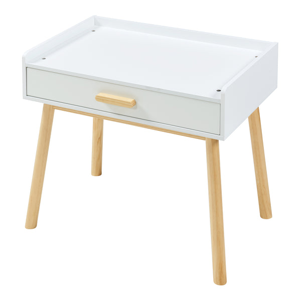 Set birou cu scaun copii Skjervøy natur alb [en.casa]