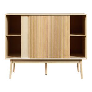 Comoda cu 2 usi culisante 90x115x40 cm efect lemn stejar [en.casa]