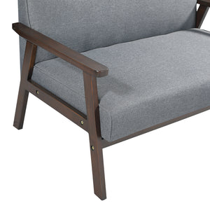 Canapea tapitata textil Kinda 121x69x75cm gri [en.casa]