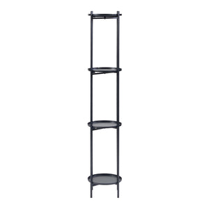 Set 3 buc suport plante masuri diferite Tuusula  metal negru [en.casa]