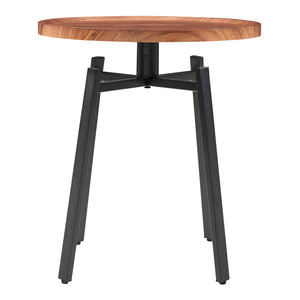 Masuta rotunda Mippeena  54 x 50 cm nuca/negru [en.casa]