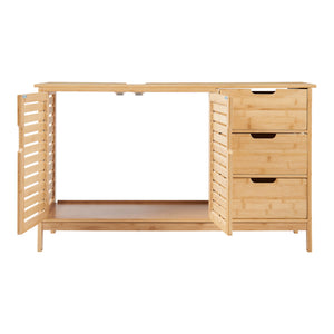 Dulap sub chiuveta Boksereys 60x100x35 cm bambus [en.casa]