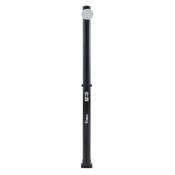 Dus solar gradina Frerievn 215 cm 18 L plastic negru [casa.pro]