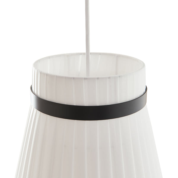 Lampa suspendata Broughton 162 cm 1xE27 max. 60W alb/negru [lux.pro]