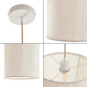Lampa suspendata Buckley 163 cm 1 x E27 max 60W alb [lux.pro]