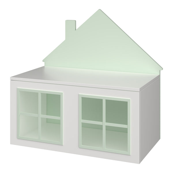 Lada jucarii Vipsali 56x60x33 cm verde menta/alb [en.casa]