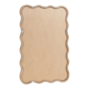 Oglinda de perete Porloskid 90x60 cm maro inchis [en.casa]