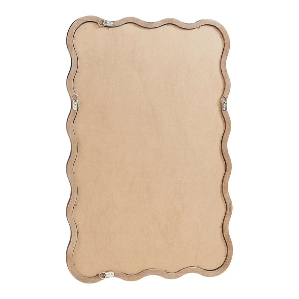 Oglinda de perete Porloskid 90x60 cm maro inchis [en.casa]