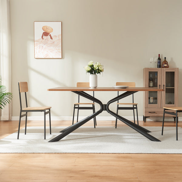 Picior masa Havosanlurg 160x70x72 cm otel negru [en.casa]