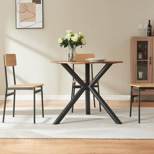 Picior masa Viserinna 94,5 x 94,5 x 73 cm otel negru [en.casa]